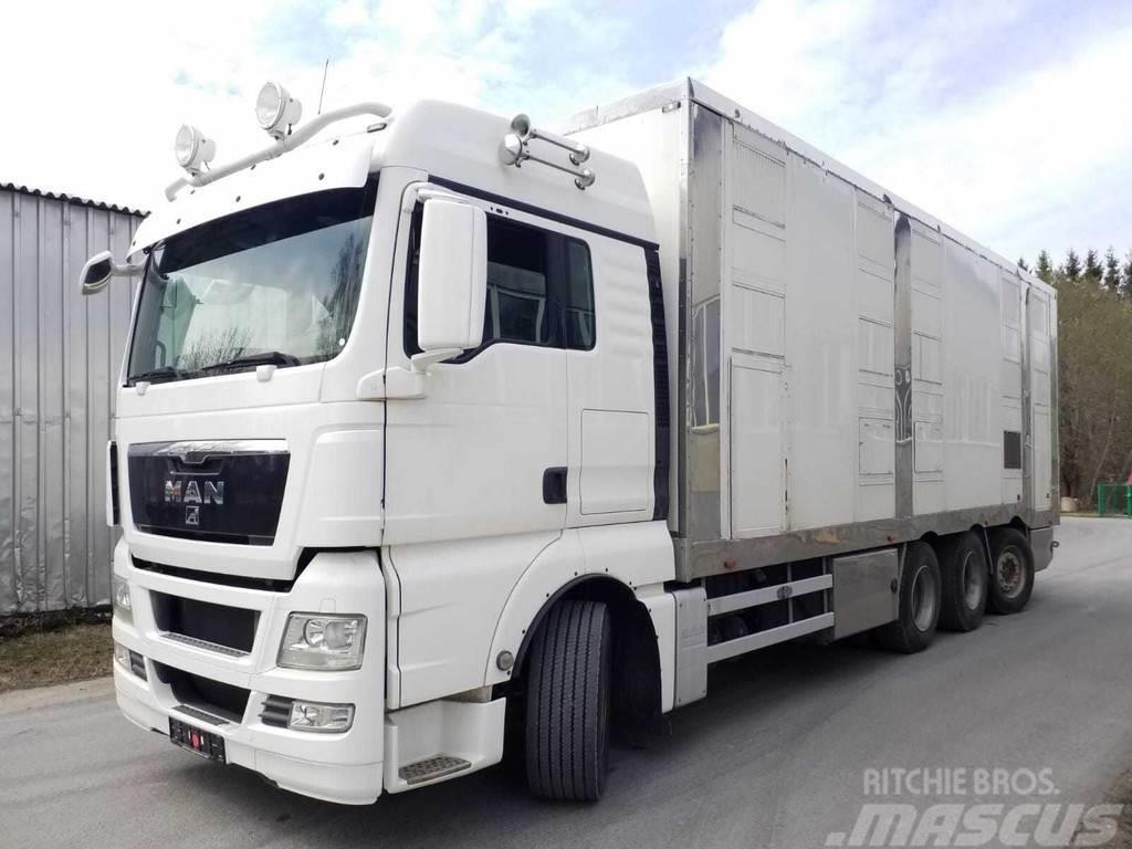 MAN TGX 35.540 8X4 TRIDEM ANIMAL Kamioni za transport stoke