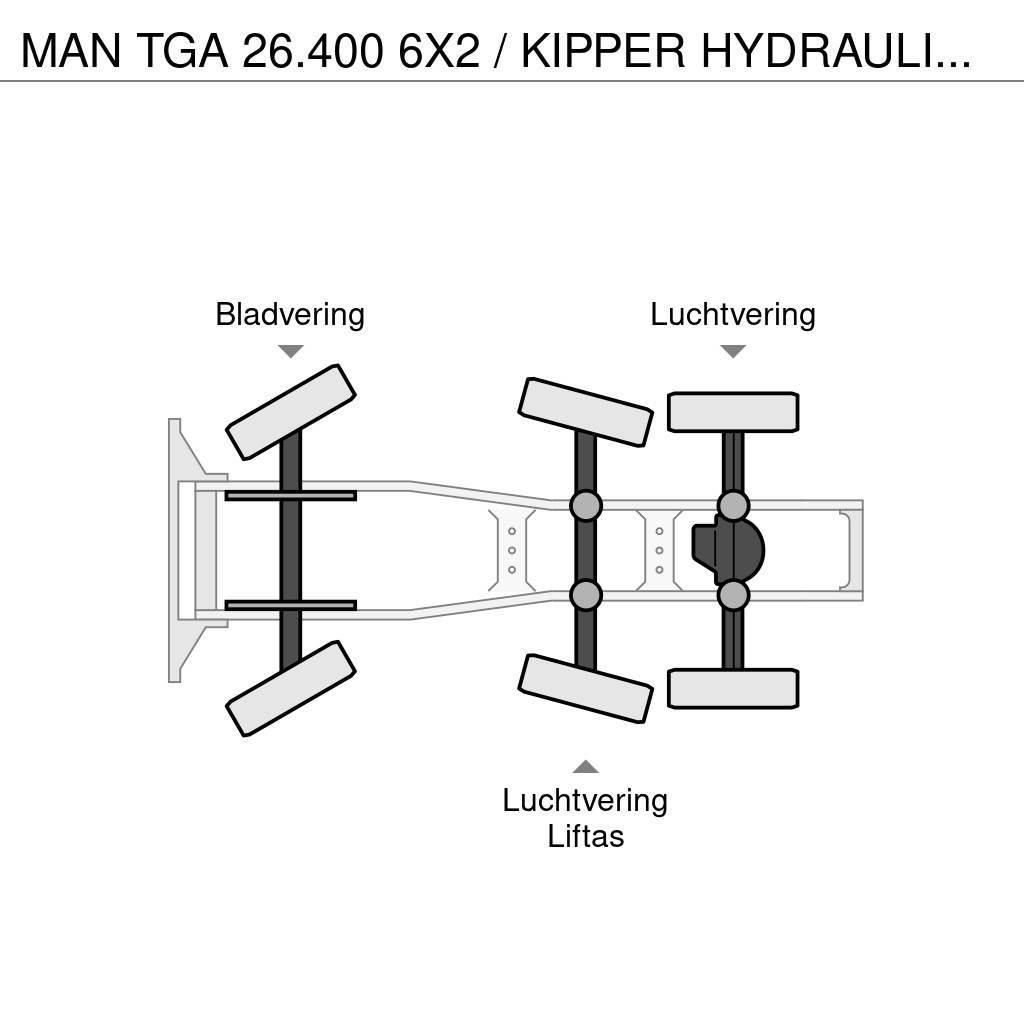 MAN TGA 26.400 6X2 / KIPPER HYDRAULIEK / HOLLAND TRUCK Traktorske jedinice