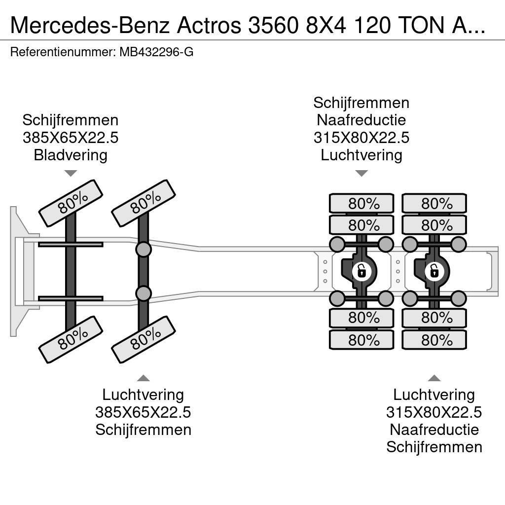 Mercedes-Benz Actros 3560 8X4 120 TON AN RETARDER Traktorske jedinice