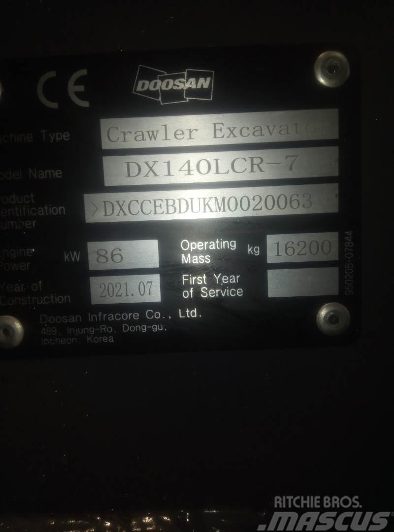 Doosan DX140LCR-7 Bageri gusjeničari
