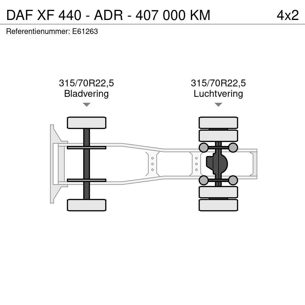 DAF XF 440 - ADR - 407 000 KM Traktorske jedinice