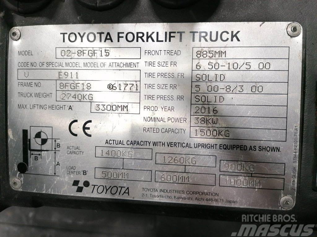 Toyota 02-8FGF15 Plinski viličari