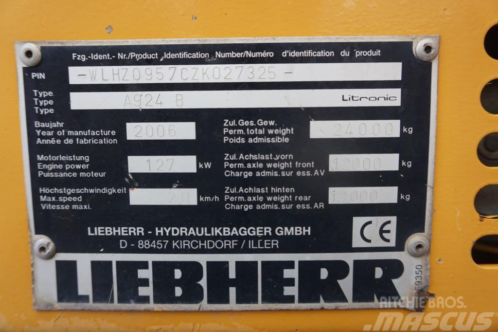 Liebherr A 924 B Litronic Bageri za manipuliranje materijalom / otpadom