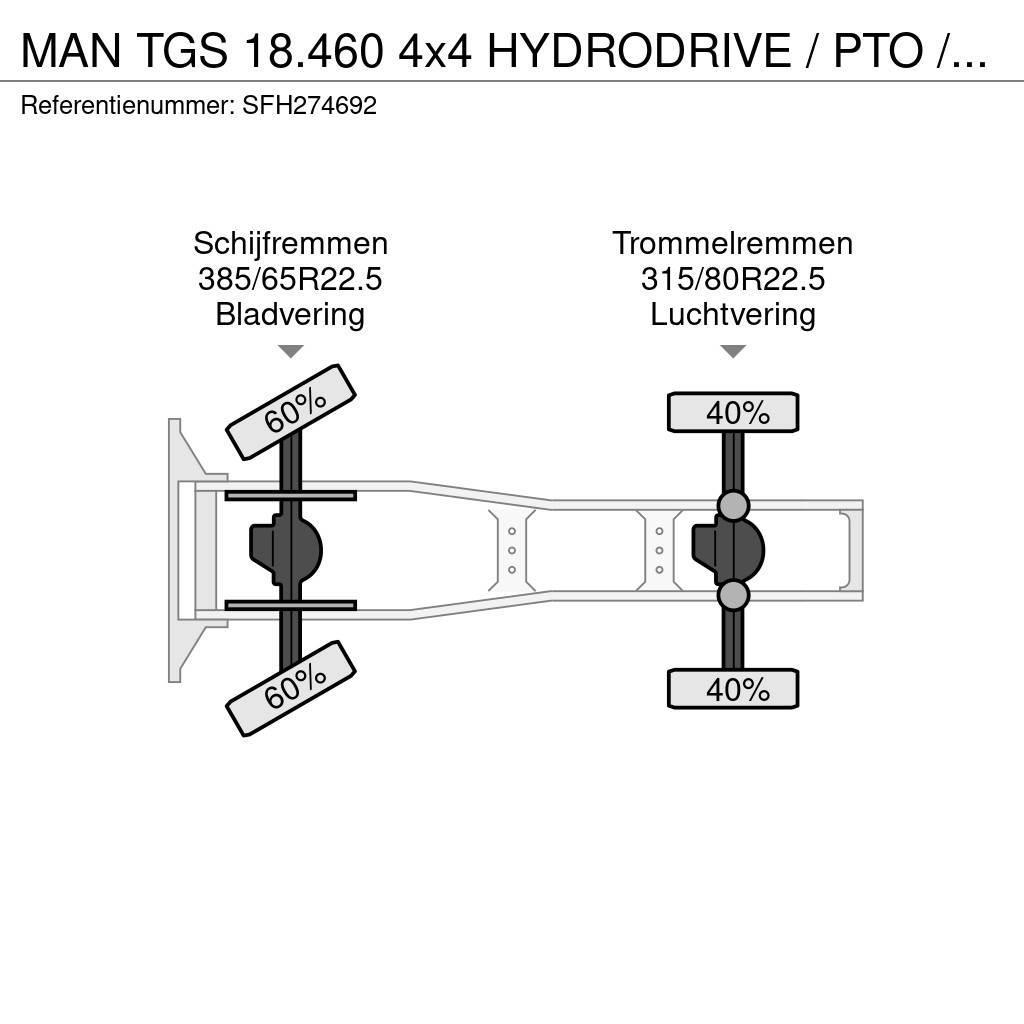 MAN TGS 18.460 4x4 HYDRODRIVE / PTO / GROS PONTS - BIG Traktorske jedinice