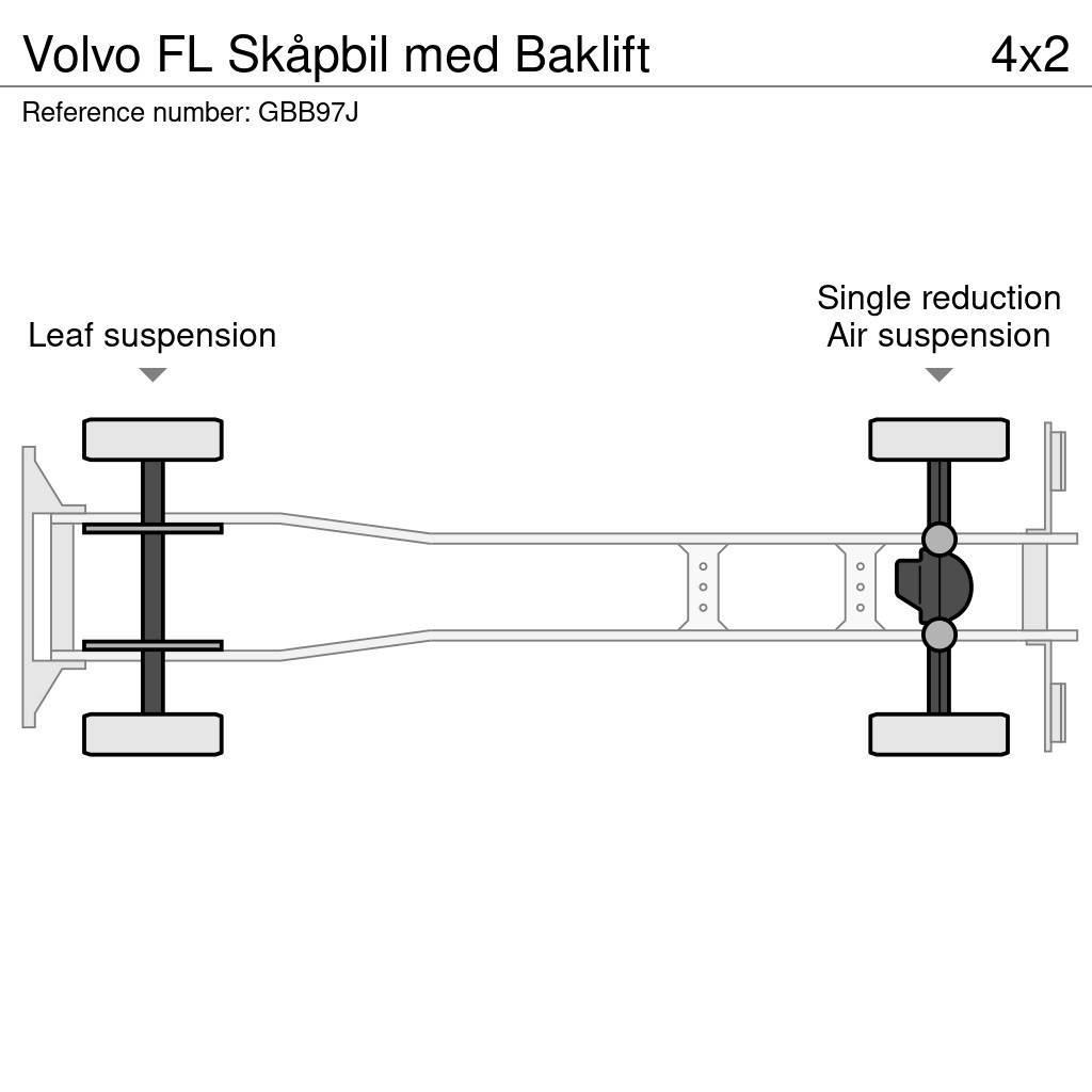 Volvo FL Skåpbil med Baklift Sanduk kamioni