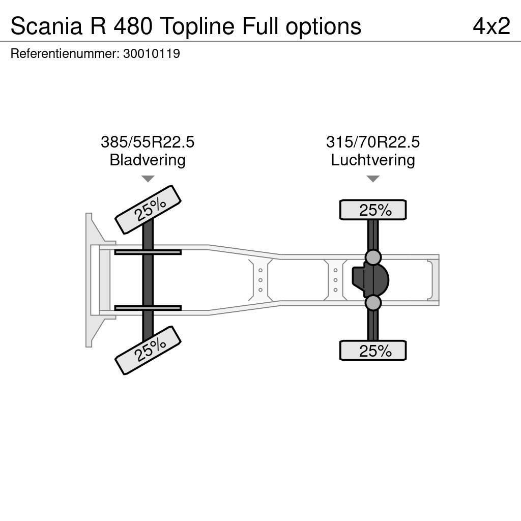 Scania R 480 Topline Full options Traktorske jedinice