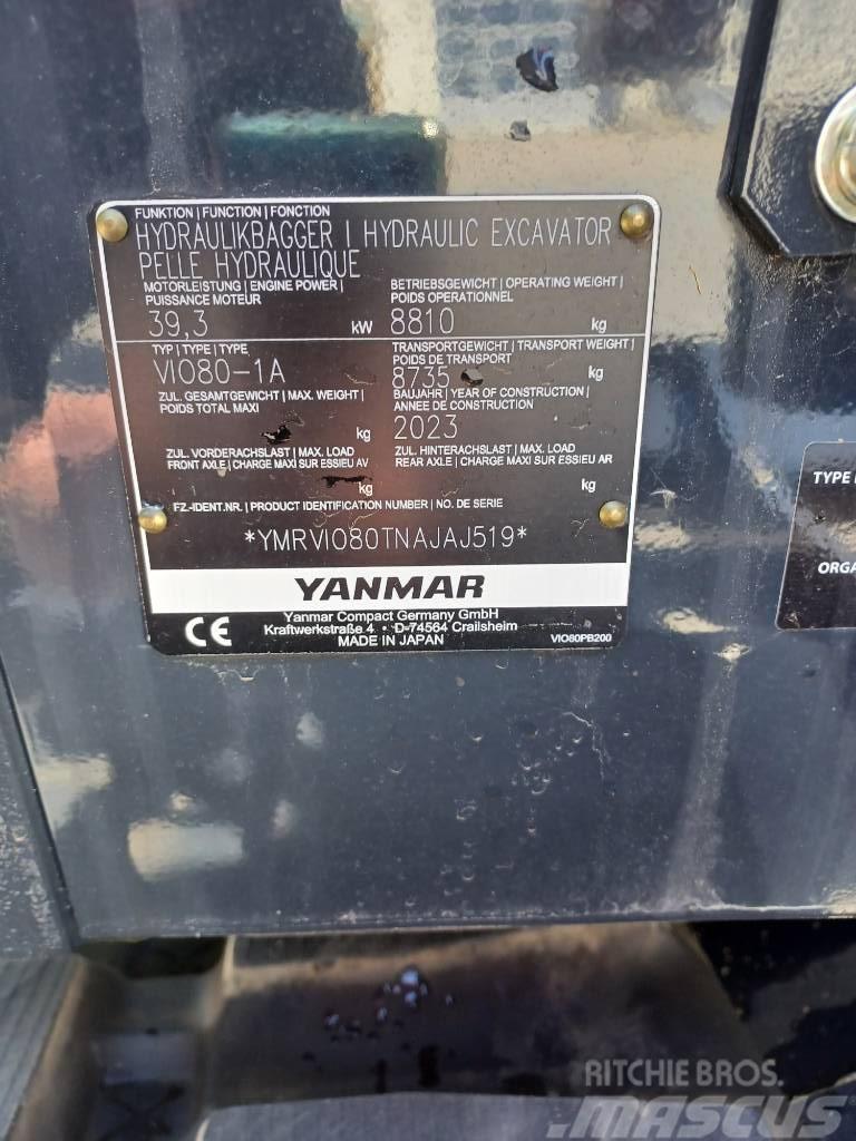 Yanmar Vio 80-2PB Mini bageri <7t