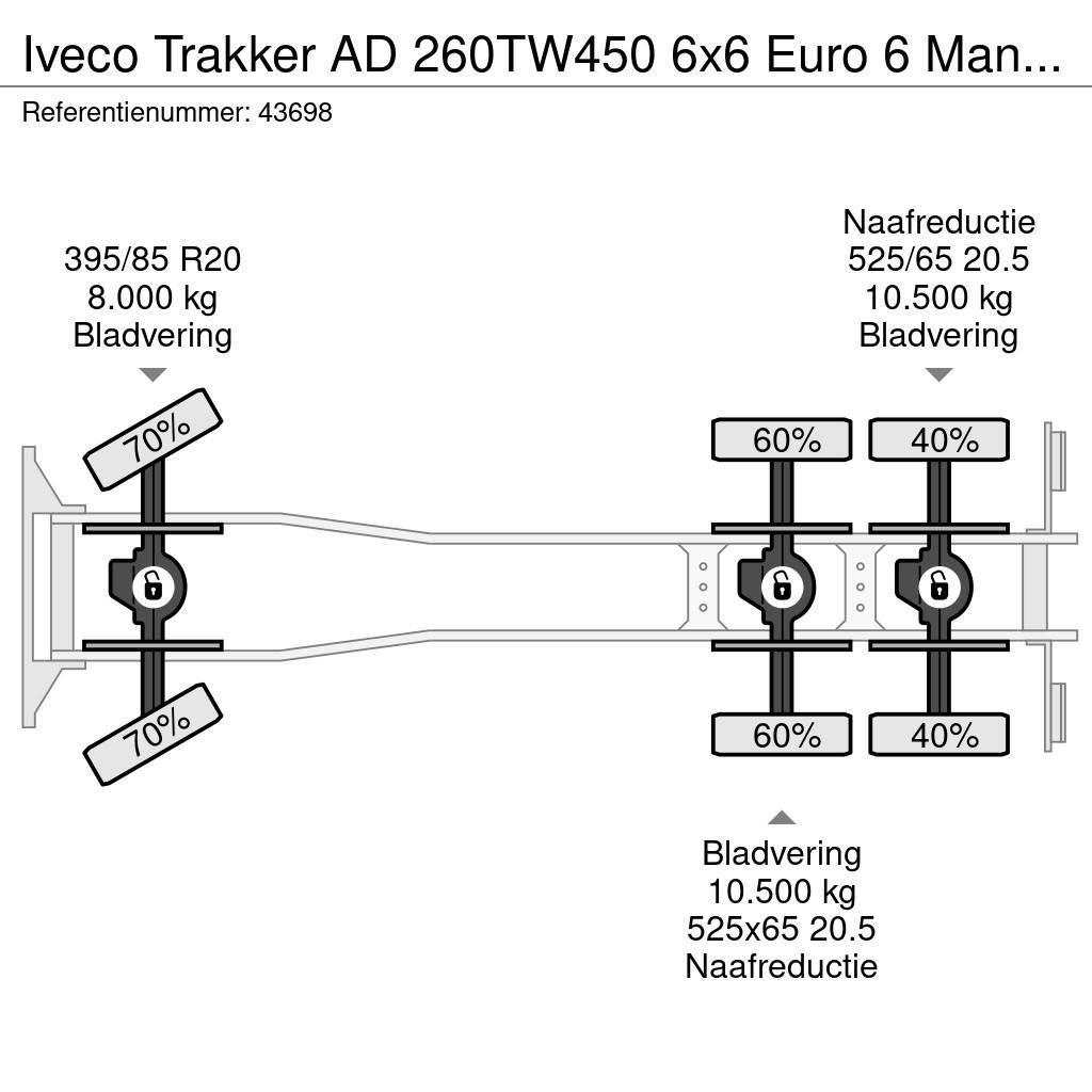 Iveco Trakker AD 260TW450 6x6 Euro 6 Manual Full steel J Kiper kamioni
