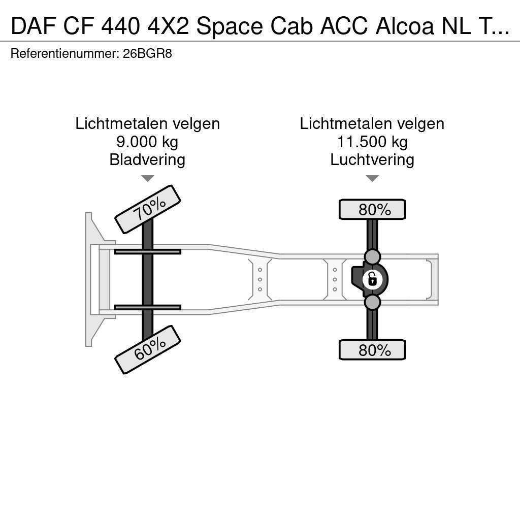 DAF CF 440 4X2 Space Cab ACC Alcoa NL Truck APK 01/202 Traktorske jedinice
