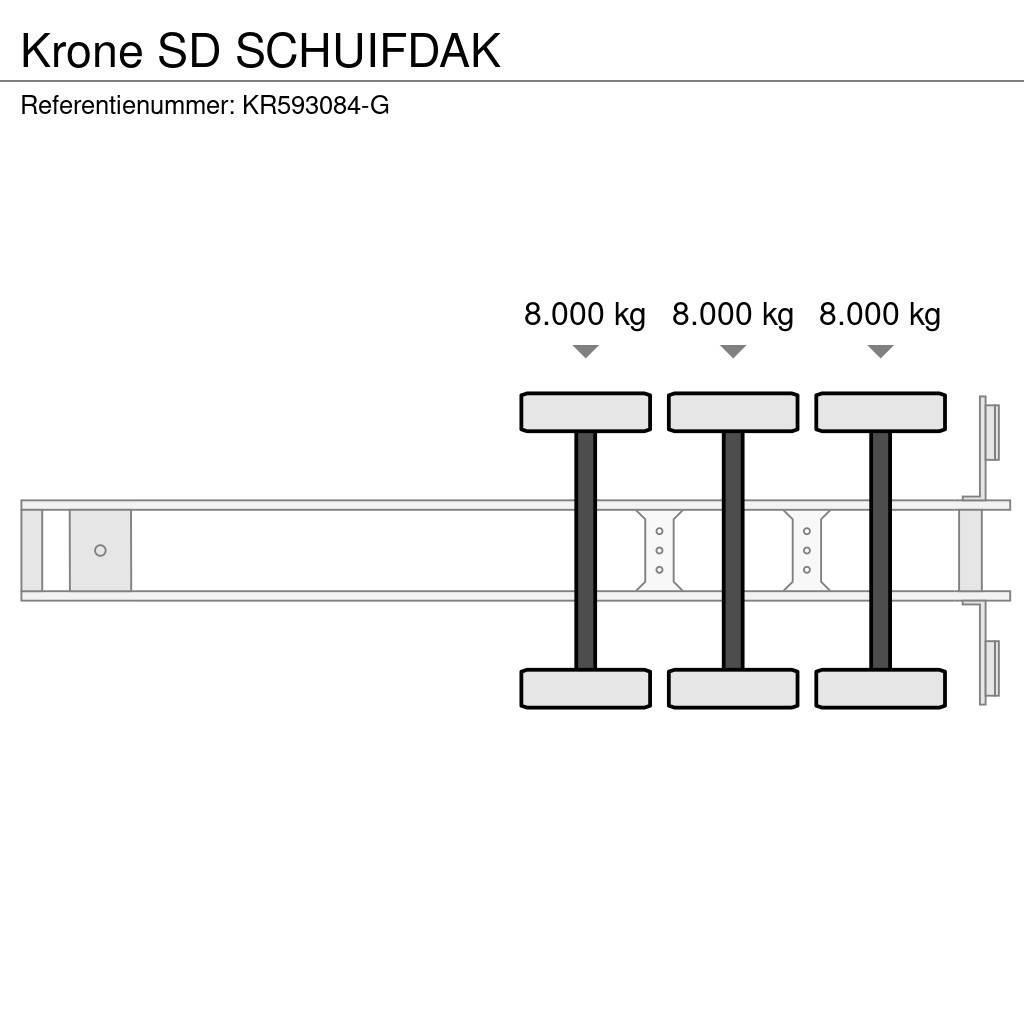Krone SD SCHUIFDAK Curtainsider semi-trailers