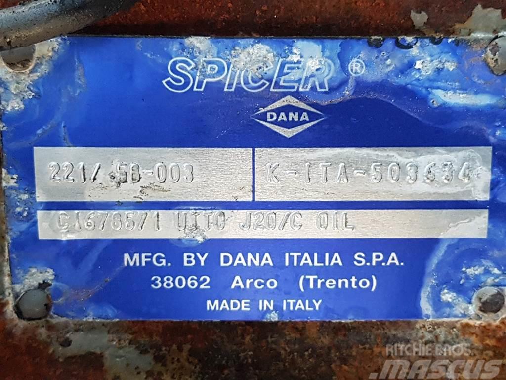 Manitou 160ATJ-Spicer Dana 221/58-003-Axle/Achse/As Osi