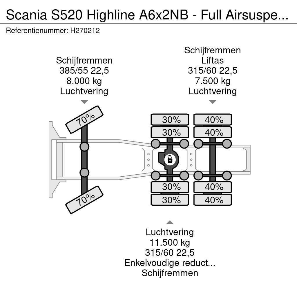 Scania S520 Highline A6x2NB - Full Airsuspension - Optiec Traktorske jedinice