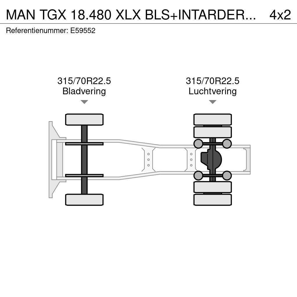 MAN TGX 18.480 XLX BLS+INTARDER+EURO 5 Traktorske jedinice