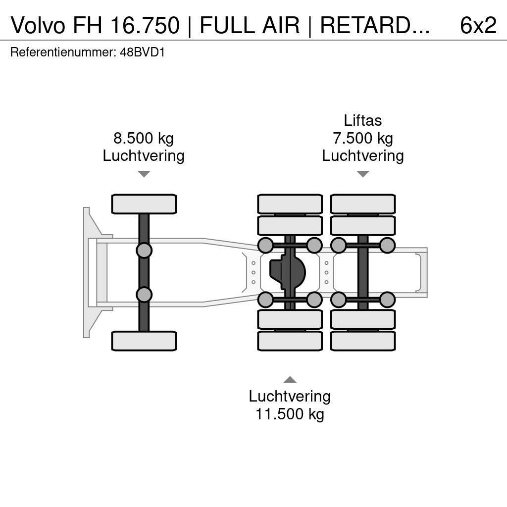 Volvo FH 16.750 | FULL AIR | RETARDER | PARK COOLER | " Traktorske jedinice