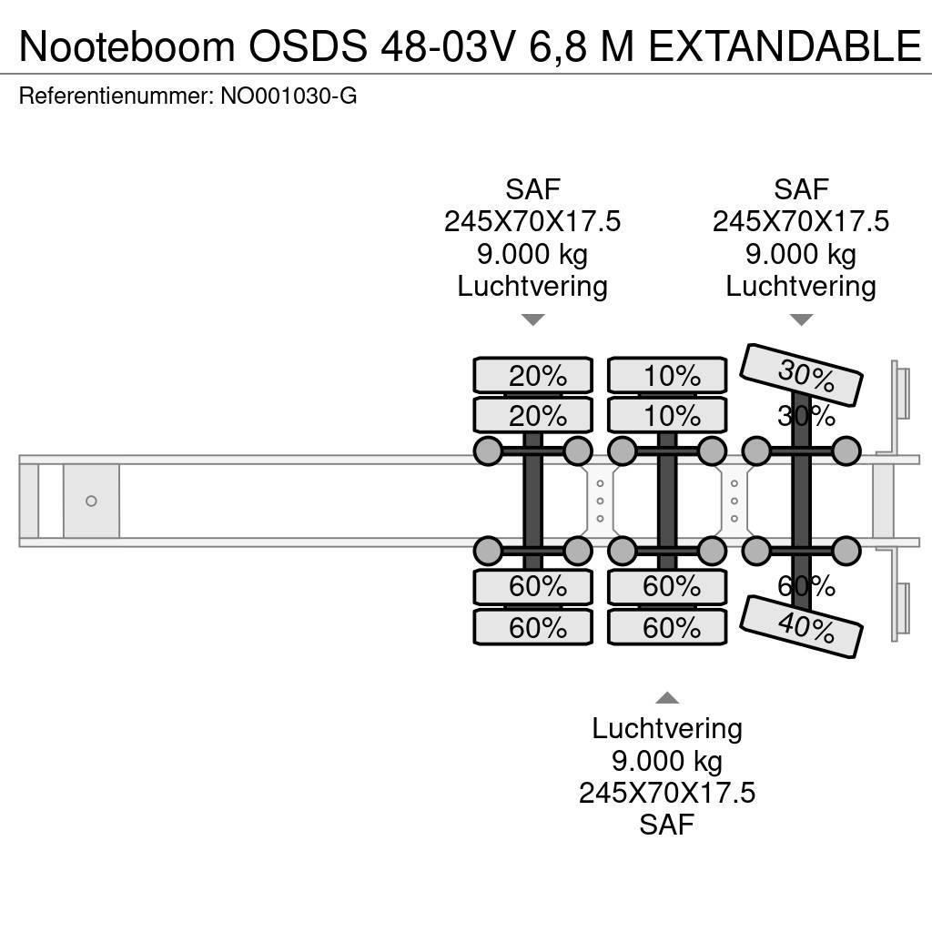 Nooteboom OSDS 48-03V 6,8 M EXTANDABLE Nisko-utovarne poluprikolice
