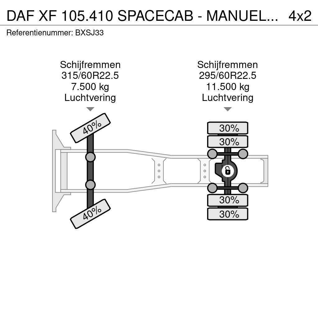 DAF XF 105.410 SPACECAB - MANUEL - 900.000KM - STAND K Traktorske jedinice