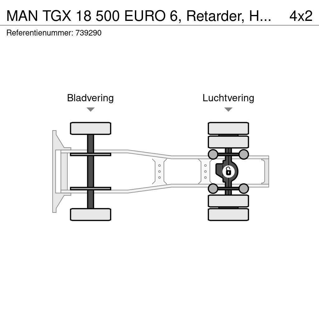 MAN TGX 18 500 EURO 6, Retarder, Hydraulic Traktorske jedinice