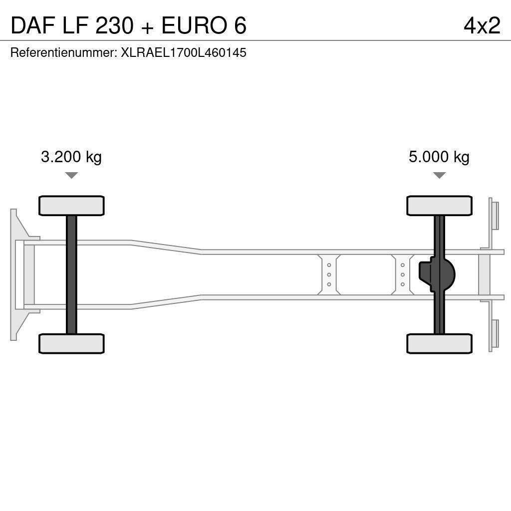 DAF LF 230 + EURO 6 Sanduk kamioni