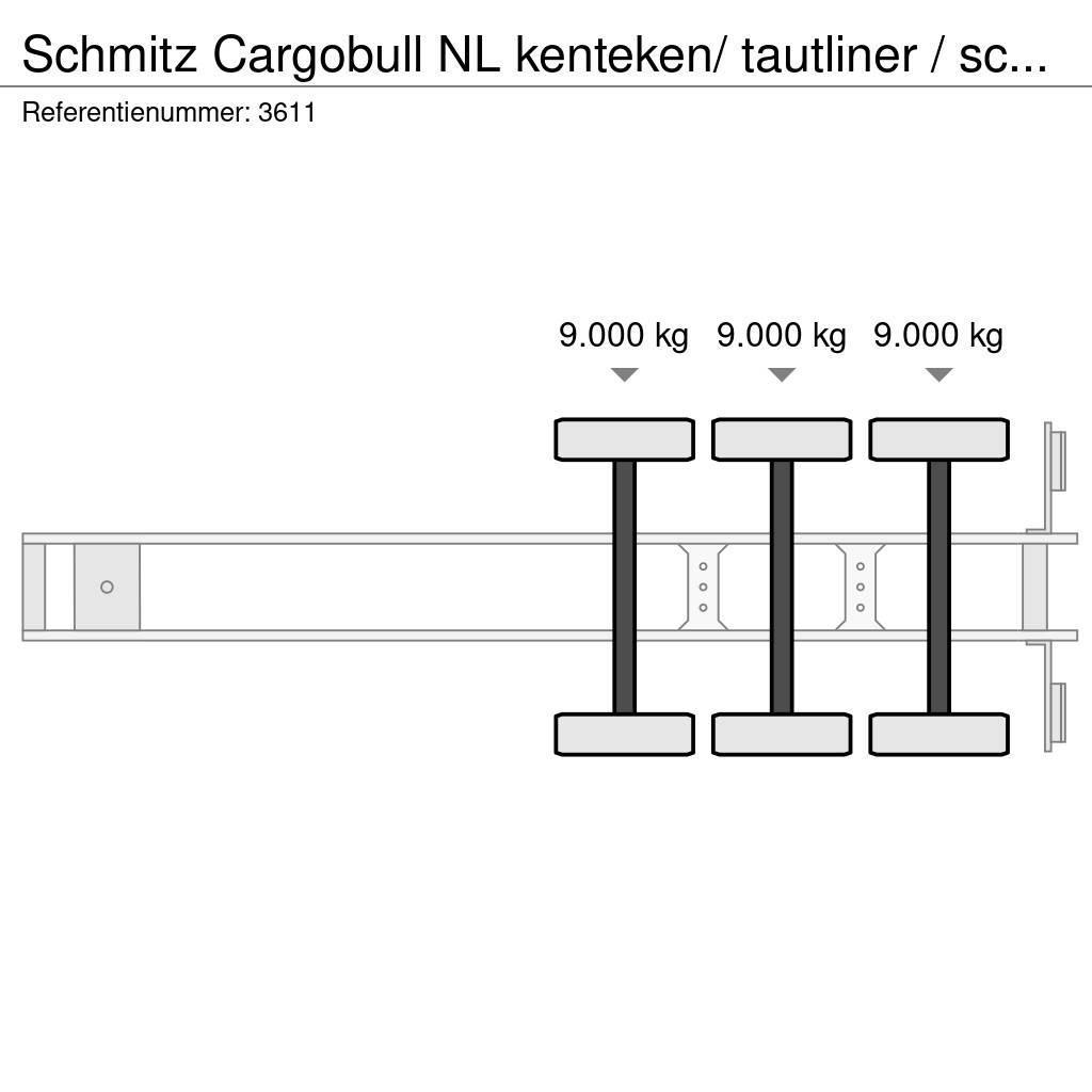 Schmitz Cargobull NL kenteken/ tautliner / schuifzeil / laadklep Poluprikolice sa ceradom