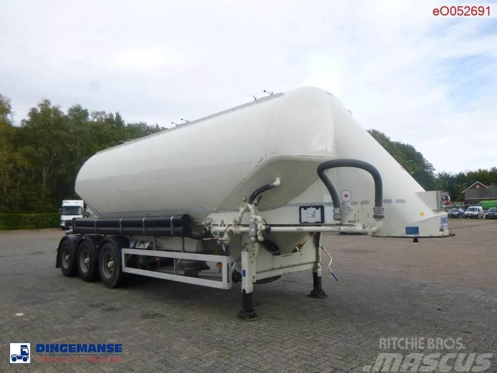 Feldbinder Powder tank alu 40 m3 / 1 comp Tanker poluprikolice