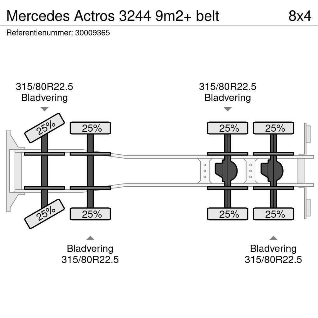 Mercedes-Benz Actros 3244 9m2+ belt Kamioni mikseri za beton