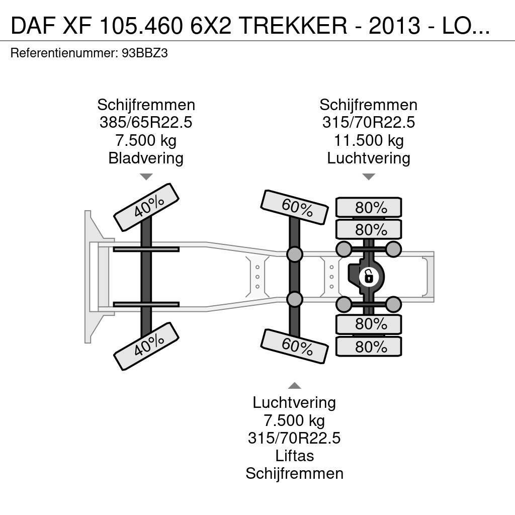 DAF XF 105.460 6X2 TREKKER - 2013 - LOW MILEAGE - AUTO Traktorske jedinice