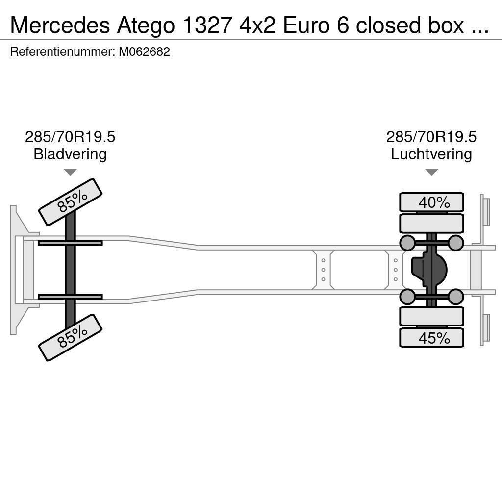 Mercedes-Benz Atego 1327 4x2 Euro 6 closed box + taillift Sanduk kamioni