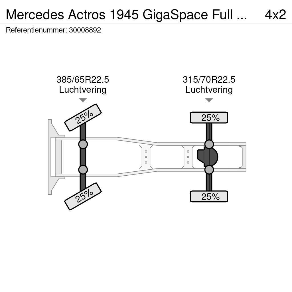 Mercedes-Benz Actros 1945 GigaSpace Full Retarder Traktorske jedinice
