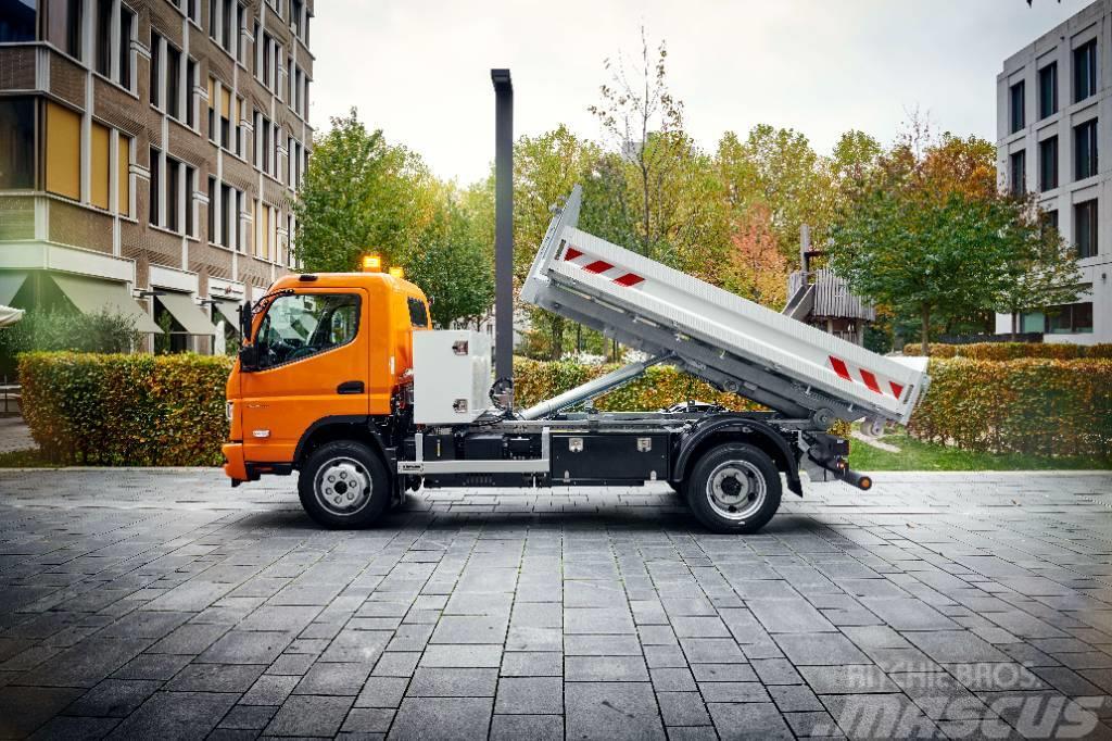 Fuso Fuso eCanter ellastbil 8,55 ton lastväxlare Rol kiper kamioni s kukama za dizanje