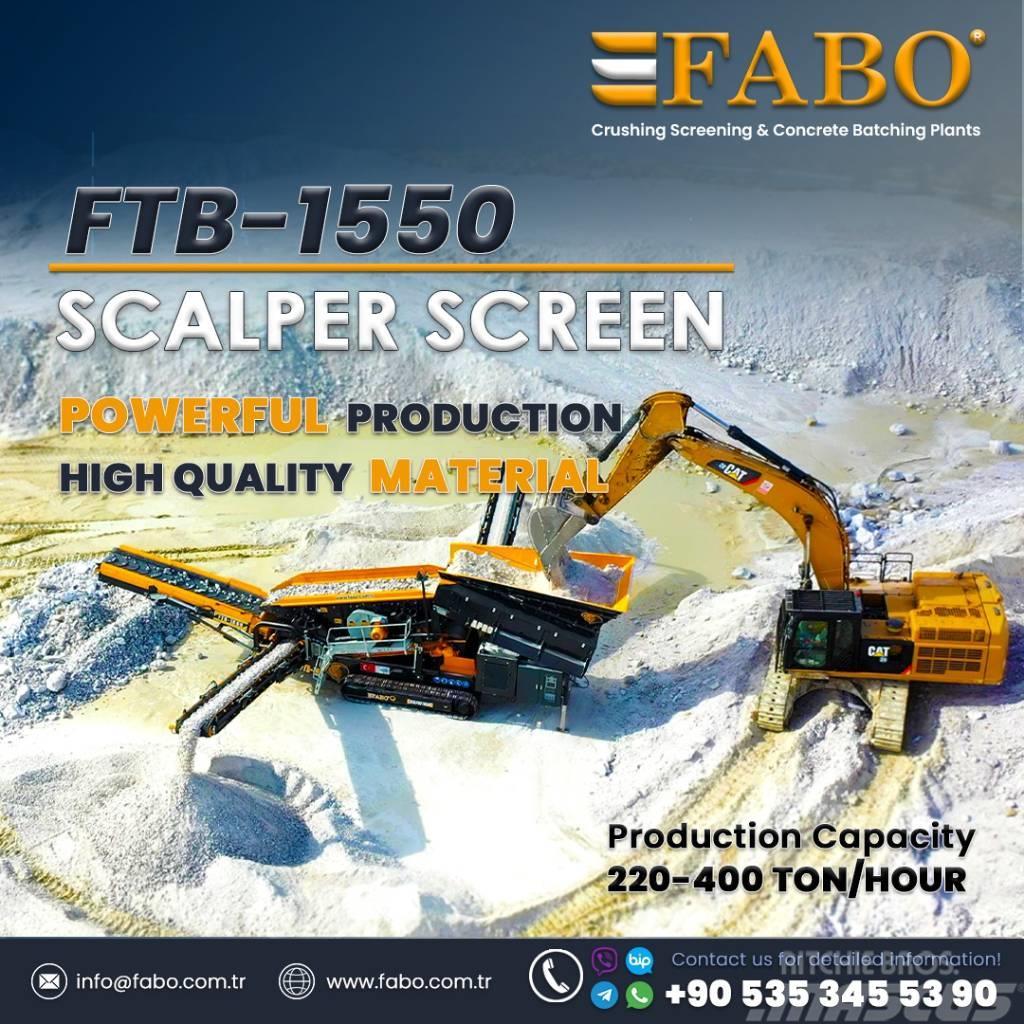 Fabo FTB 1550 Scalping Screener Apron/Belt Feeder Stock Mobilna sita