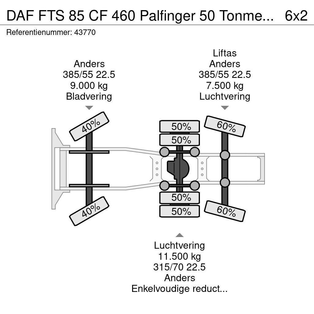 DAF FTS 85 CF 460 Palfinger 50 Tonmeter laadkraan Traktorske jedinice