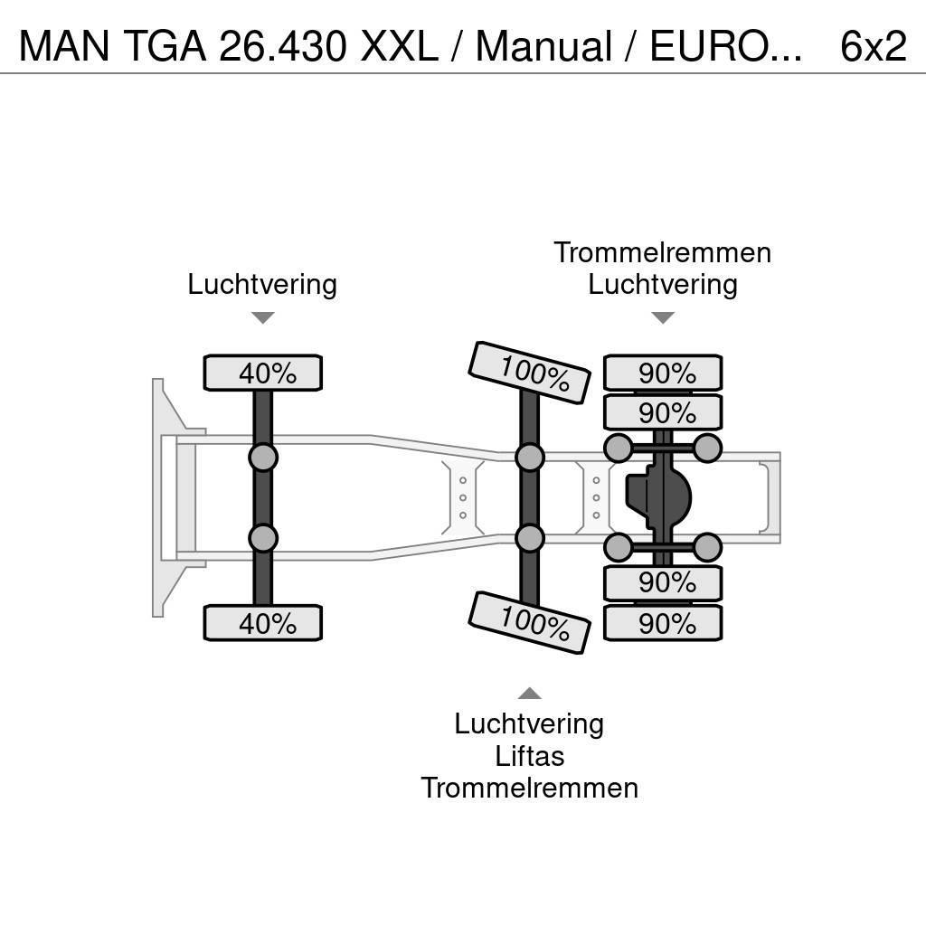 MAN TGA 26.430 XXL / Manual / EURO 3 / Airco / Hydraul Traktorske jedinice