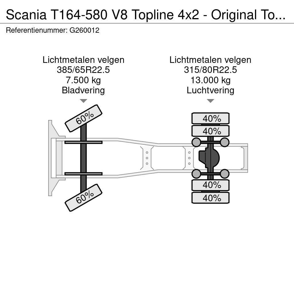Scania T164-580 V8 Topline 4x2 - Original Torpedo/Hauber Traktorske jedinice