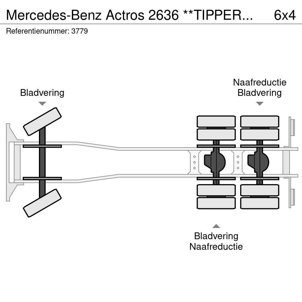 Mercedes-Benz Actros 2636 **TIPPER+HMF2503 K4 (4x) + RADIO - TOP Kiper kamioni