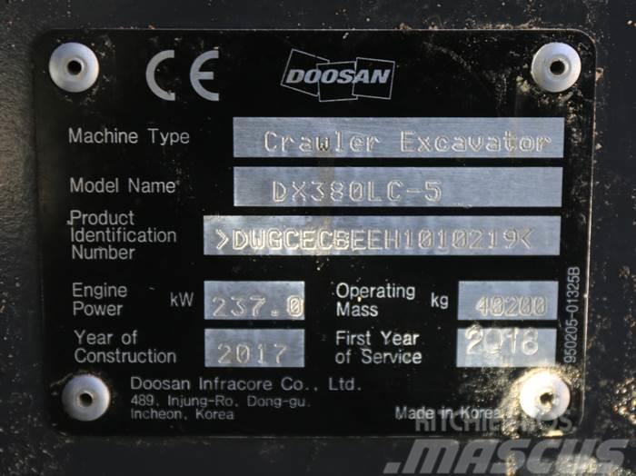Doosan DX380LC-5 Bageri gusjeničari