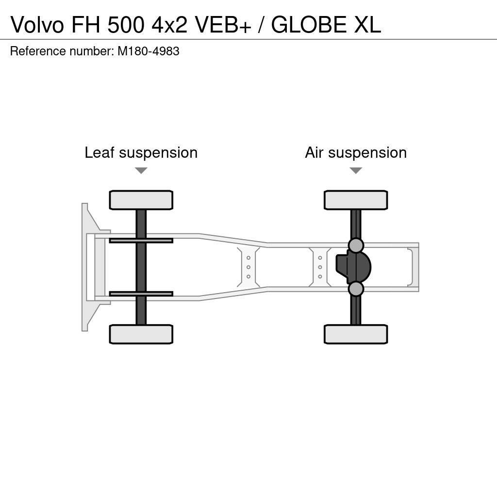 Volvo FH 500 4x2 VEB+ / GLOBE XL Traktorske jedinice