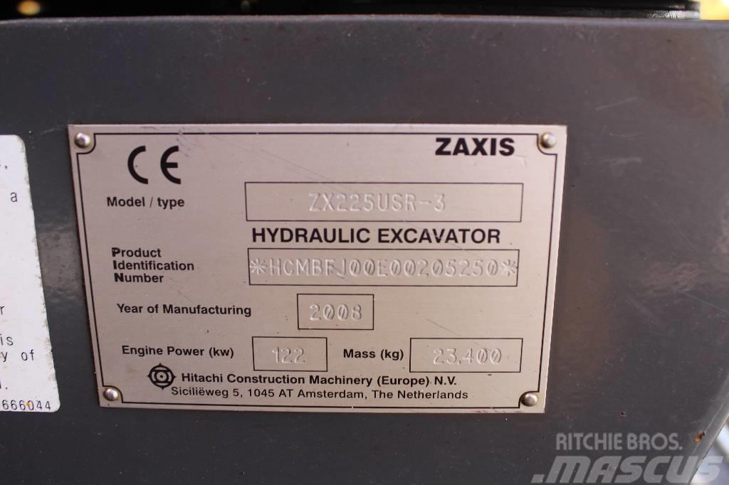 Hitachi ZX 225 USR LC-3 / Pyörittäjä, Kauha, Rasvari, YM! Bageri gusjeničari