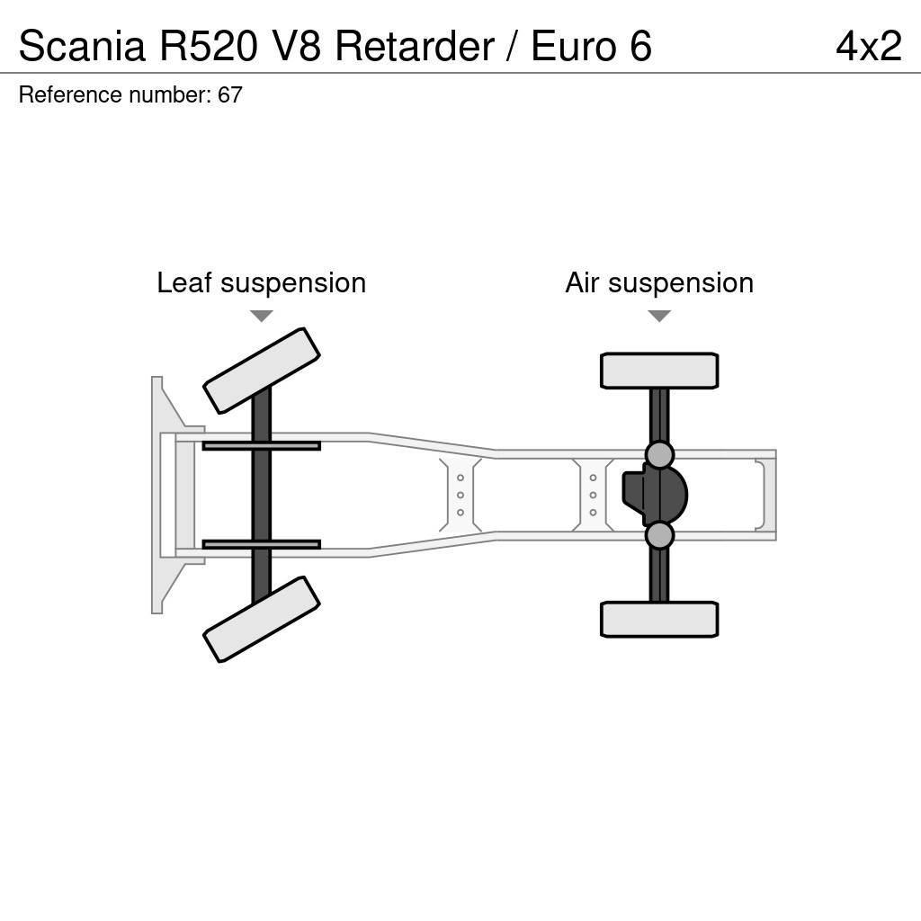 Scania R520 V8 Retarder / Euro 6 Traktorske jedinice