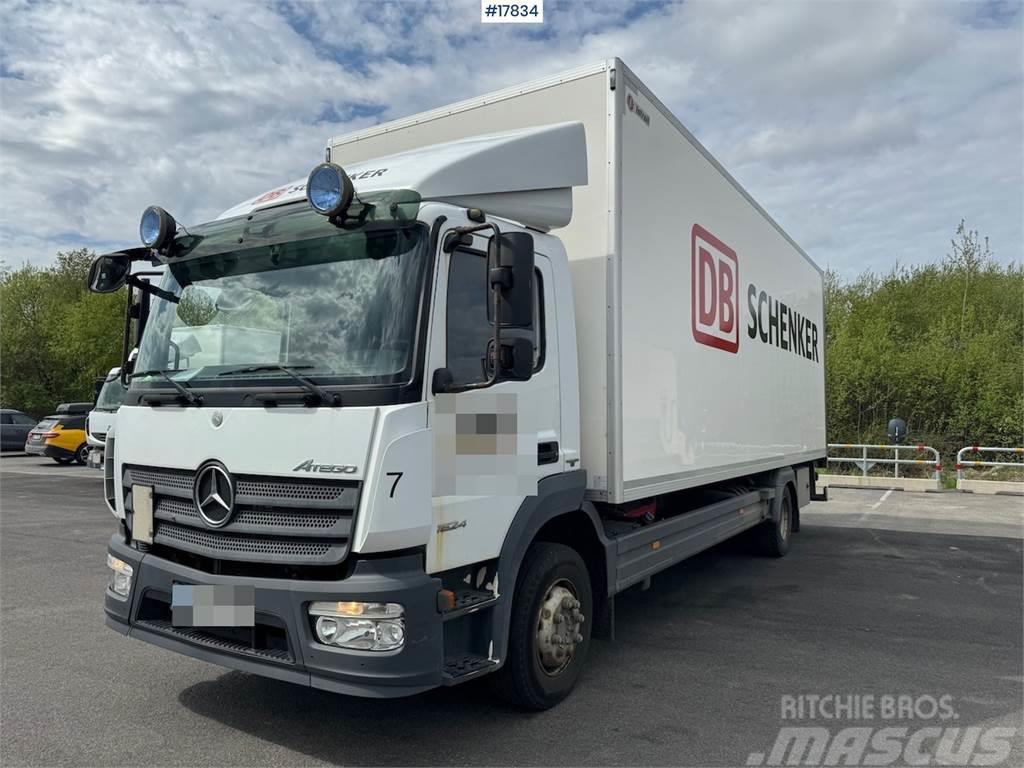 Mercedes-Benz Atego 1524 4x2 cabinet truck with/ side door and l Sanduk kamioni
