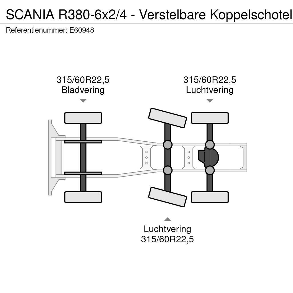 Scania R380-6x2/4 - Verstelbare Koppelschotel Traktorske jedinice