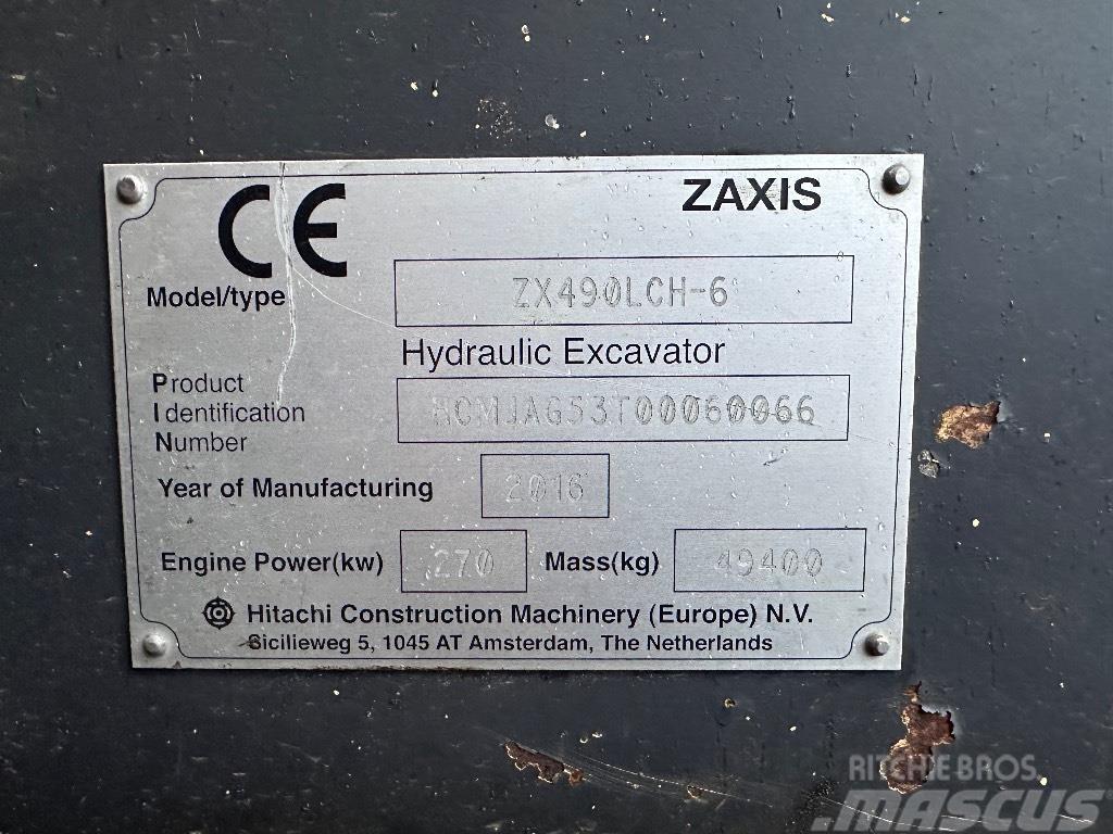 Hitachi ZX 490 LCH Bageri gusjeničari
