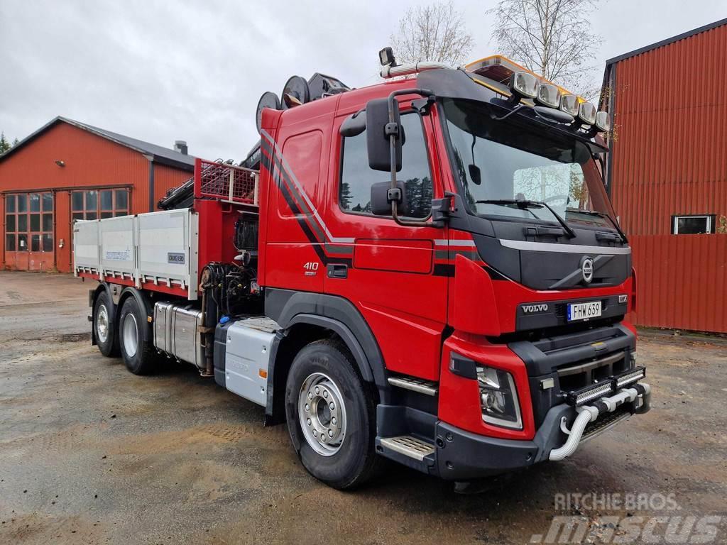 Volvo FMX 410 6x2*4 HIAB 192 E5 / BOX L=5000 mm Kamioni sa kranom