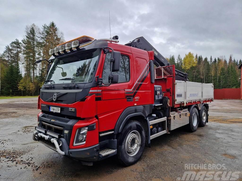 Volvo FMX 410 6x2*4 HIAB 192 E5 / BOX L=5000 mm Kamioni sa kranom