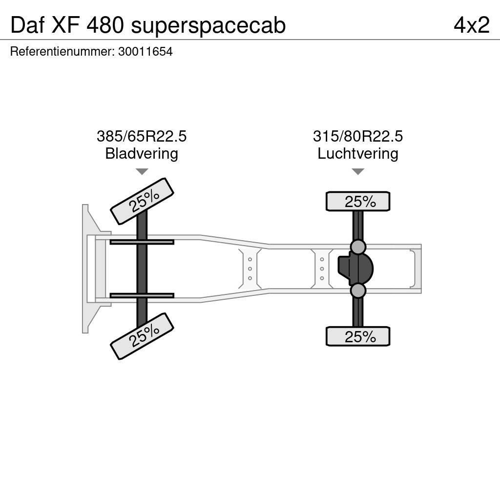 DAF XF 480 superspacecab Traktorske jedinice