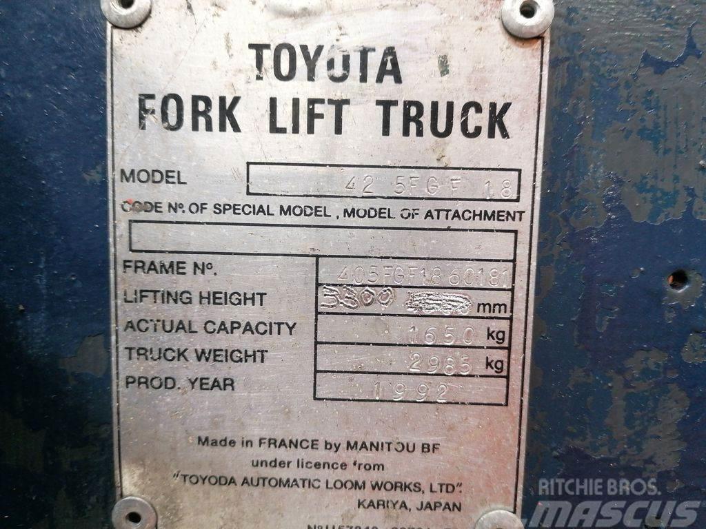 Toyota 42-5FGF18 Plinski viličari