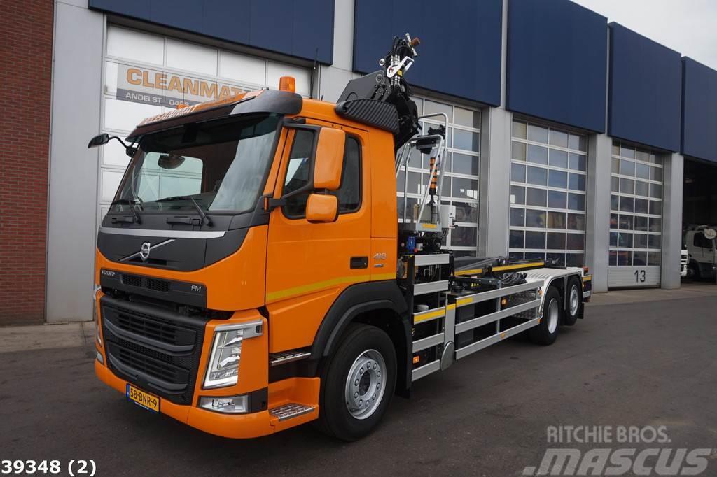 Volvo FM 410 HMF 23 ton/meter laadkraan Rol kiper kamioni s kukama za dizanje
