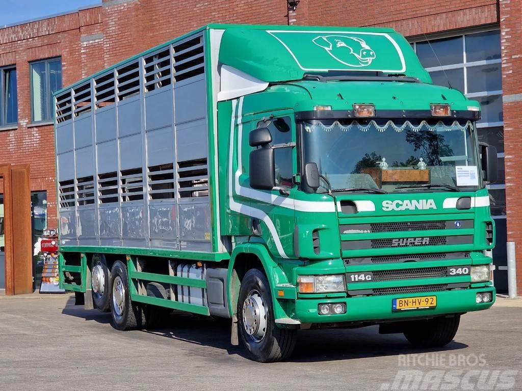 Scania P114-340 2 deck livestock - Loadlift - Moving floo Kamioni za transport stoke