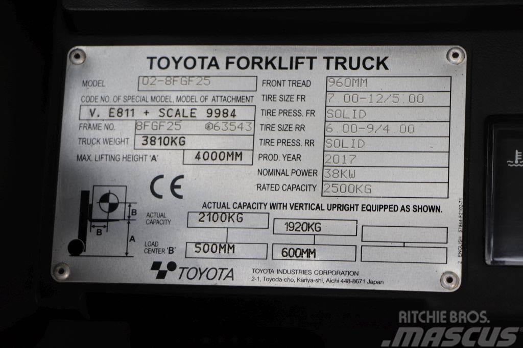 Toyota 02-8FGF25 Plinski viličari