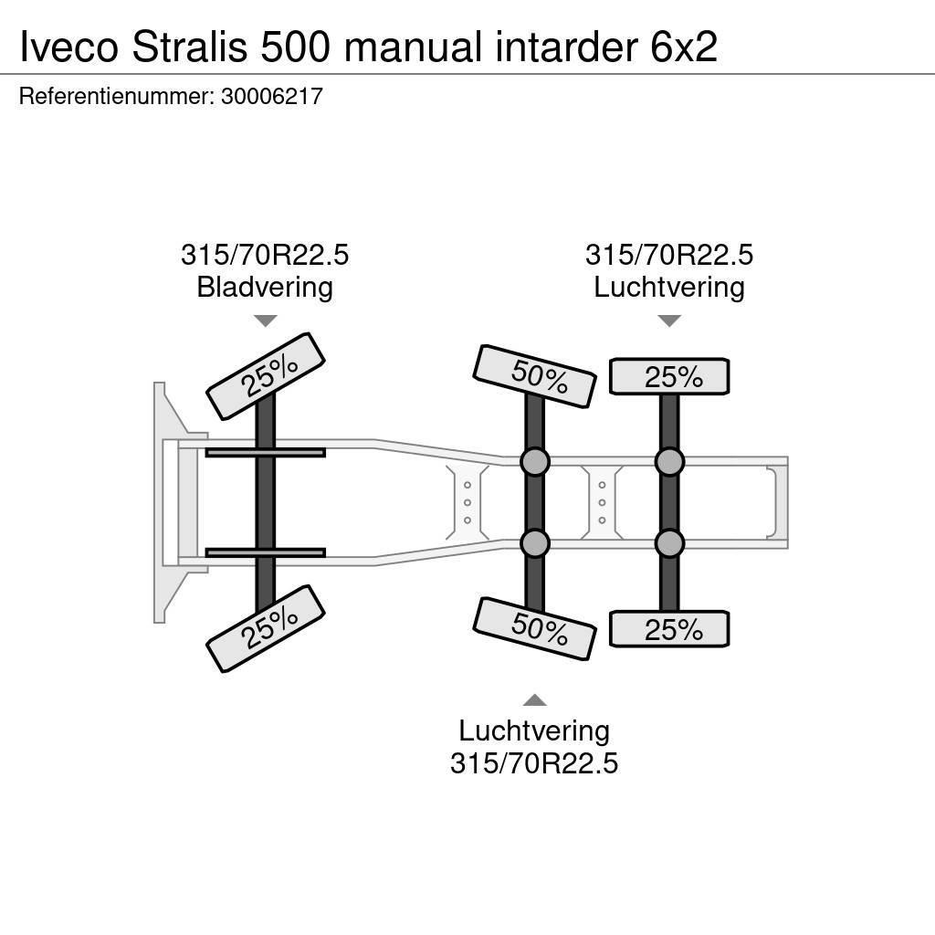 Iveco Stralis 500 manual intarder 6x2 Traktorske jedinice