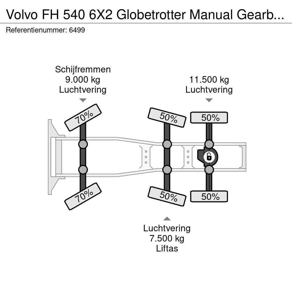 Volvo FH 540 6X2 Globetrotter Manual Gearbox Hydraulic N Traktorske jedinice